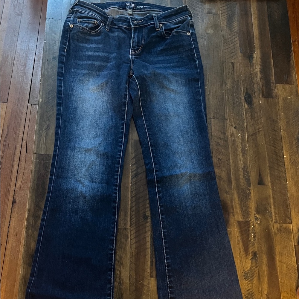Soho Dark Blue Flare Jeans